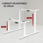 Marco elevable eléctrico SANODESK E1 PRO con doble motor, color blanco