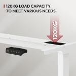 Marco elevable eléctrico SANODESK E1 PRO con doble motor, color blanco