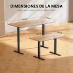 Estructura de escritorio elevable eléctrico ErGear color negro