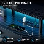 Escritorio Elevable Eléctrico HLFURNIEU 120x60 cm Gaming con LED App