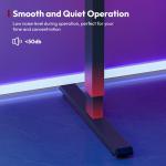 SANODESK QS-Gaming Escritorio Elevable Eléctrico 200x80 cm Negro