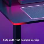 SANODESK QS-Gaming Escritorio Elevable Eléctrico 200x80 cm Negro