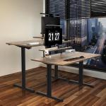 Devoko escritorio elevable eléctrico 160x70 cm marrón