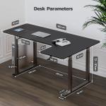 Dripex Escritorio Elevable Eléctrico en L 180x110 cm Negro