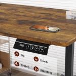 Devoko escritorio elevable eléctrico 160x70 cm marrón