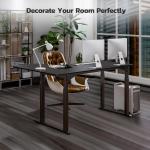 Dripex Escritorio Elevable Eléctrico en L 180x110 cm Negro