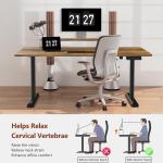 Devoko escritorio elevable eléctrico 160x70 cm marrón