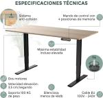 Tablakala Escritorio Elevable Eléctrico 2 Motores 120x60 cm
