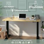 Tablakala Escritorio Elevable Eléctrico 2 Motores 120x60 cm