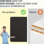 Escritorio Elevable Eléctrico SANODESK QS1 110×54 cm Negro