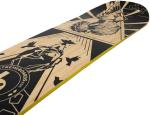 Tabla de Snowboard BeXtreme Ventus 155 cm – Camber Tradicional True Twin, Suela Sinterizada Premium (Eco Bambú/Madera) para Freeride y Carving