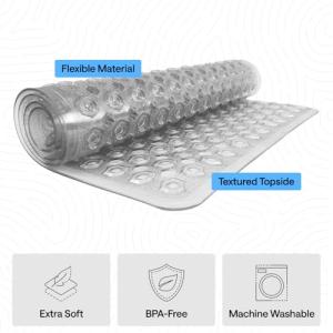 GORILLA GRIP Non-Slip Bath Mat for Safety