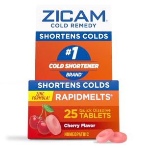 Zicam Cold Remedy Rapidmelts Cherry 25 Tablets