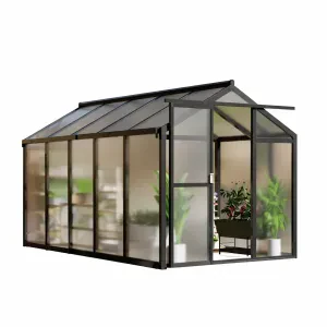 Garvee 6x10FT Black Polycarbonate Greenhouse