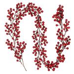Red Berry Christmas Garland for Festive Decor