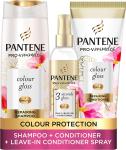 Pantene Colour Shampoo And Conditioner Set + Leave-In Conditioner Spray With Biotin and Niacinamide, Transform Damaged Coloured Hair145ml