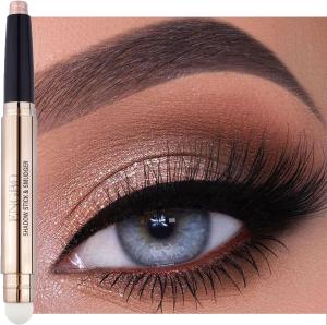 Glitter Eyeshadow Metallic Eye Shadow Stick,Pearl Shimmer Dual-Ended Eyeshadow  For Sensitive Eyes 