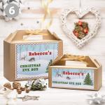 Personalised Christmas Eve Box  For All Ages | Gold Ribbon | 8 Fantastic Designs
