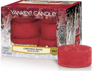 Yankee Candle Tea Light Scented Candles | Christmas Magic | 12 Count