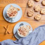 Argon Tableware 6x White Large Cappuccino Coffee Cup & Saucer Set - Cup 320ml Dishwasher and Microwave Safe