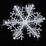 30 Piece 11 mm White Smalll Snowflakes Christmas Decorations Supplies Hanging Ornaments