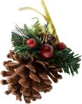 Decorated Pine Cone Christmas Decoration - Pack of 5