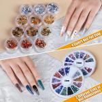 Nail Pen Designer, Teenitor Stamp Nail Art Tool with 15pcs Nail Painting Brushes, Nail Dotting Tool, Nail Foil, Manicure Tape, Color Rhinestones for Nails