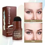 Eyebrow Stamp Stencil Kit, Eyebrow Pencil Stencil Set, Perfect Eyebrow Powder Stamp Makeup with 24 Reusable Brow Stencils & 2 Eyebrow Brushes,Instantly Color and Shape your Brows(Medium Brown)