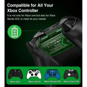 BEBONCOOL Rechargeable Battery for Xbox Controllers