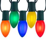 Multicolor Vintage C9 LED String Lights, 50 Feet