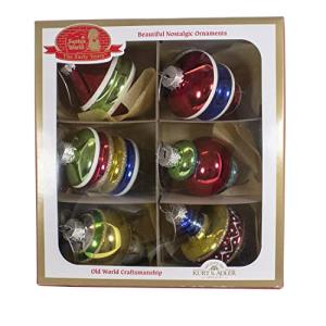 Kurt Adler 6-Piece Glass Ornament Set