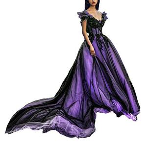 Masquerade Ball Off-The-Shoulder Black Tulle Evening Dress