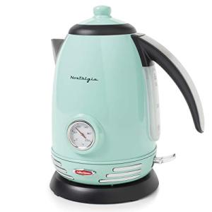 Retro Stainless Steel Electric Tea Kettle, 1.7L