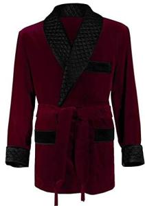 Burgundy Men's Smoking Jacket 