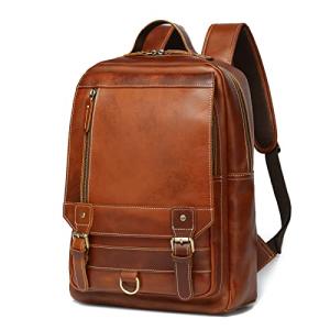 Vintage Leather Backpack for Men – Travel Ready