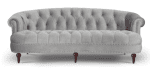 Victorian Tufted Chesterfield Sofa in Opal Grey