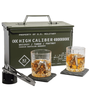 Titan Whiskey Glass Set with Tactical Display Box