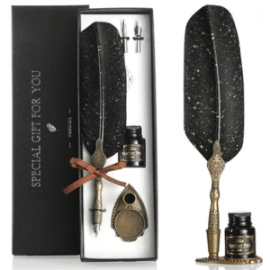 Luxury Vintage Calligraphy Writing Feather Pen Set
