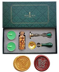 Personalized Wax Seal Stamp Set, Vintage European Style