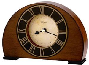 Bulova Tremont Clock in Walnut Finish
