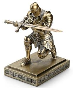 Medieval Knight Pen Holder with Letter Opener Gift