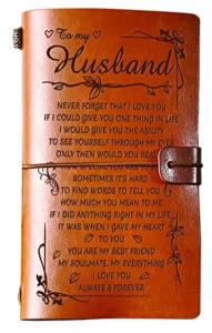 PRSTENLY Leather Journal: 140 Page Refillable Notebook