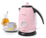 Retro Pink Stainless Steel Electric Tea Kettle | Classic Historia