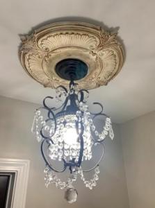 Elegant Mini Antique Bronze Crystal Chandelier Fixture | Classic Historia
