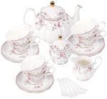 Vintage Floral Tea Set for Elegant Gatherings