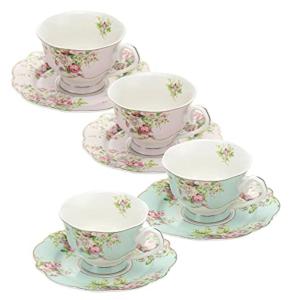 Pink Azalea Fine China Tea Cup Set
