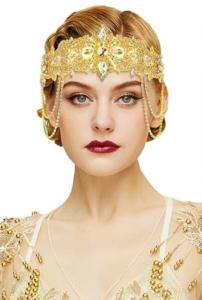 1920s Flapper Headband - Vintage Gatsby Accessory
