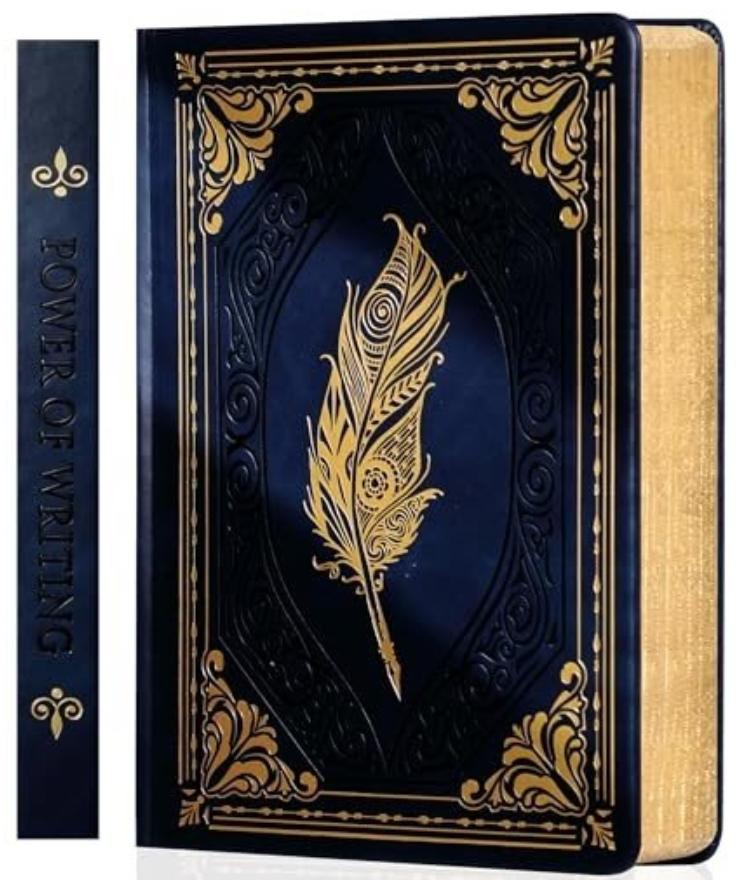 Vintage Leather Journal Notebook with Gift Box