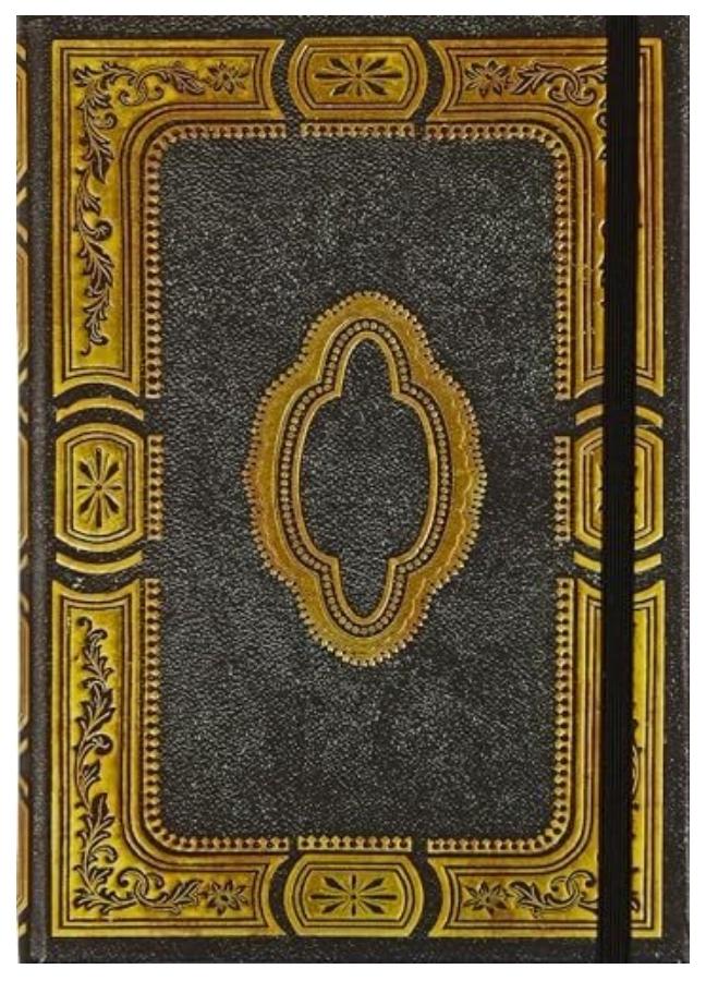 Gilded Onyx Notebook Journal – 5” x 7”