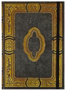 Gilded Onyx Notebook Journal – 5” x 7”